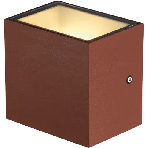 SLV 1002034 SITRA CUBE led outdoor wand- en plafondopbouwlamp roestkleurig