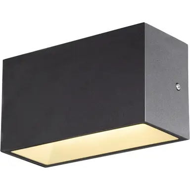 SLV 1005151 SITRA CUBE M UP/DOWN led buiten wandopbouwarmatuur antraciet IP65
