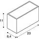 SLV 1005151 SITRA CUBE M UP/DOWN led buiten wandopbouwarmatuur antraciet IP65