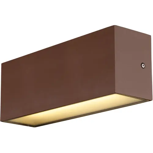 SLV 1005157 SITRA L UP/DOWN led buiten wandopbouwarmatuur roestkleurig IP65