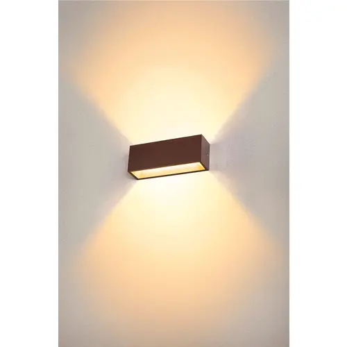 SLV 1005157 SITRA L UP/DOWN led buiten wandopbouwarmatuur roestkleurig IP65