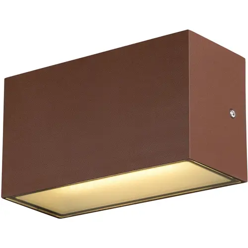 SLV 1005154 SITRA M UP/DOWN led buiten wandopbouwarmatuur roestkleurig IP65