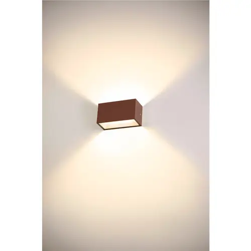 SLV 1005154 SITRA M UP/DOWN led buiten wandopbouwarmatuur roestkleurig IP65