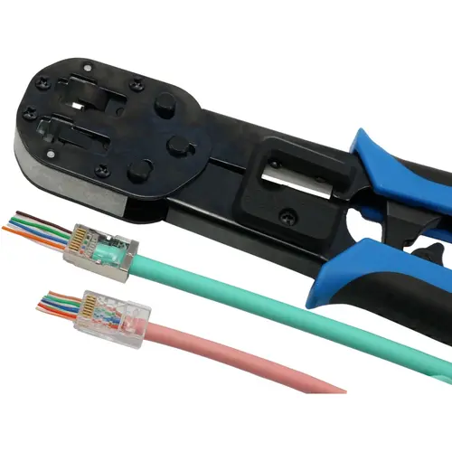 Klemko ATK-EZRJ45-T assortimentsdoos RJ11 RJ12 RJ45 CAT5E CAT6 met modulaire multitang