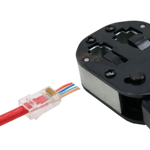 Klemko ATK-EZRJ45-T assortimentsdoos RJ11 RJ12 RJ45 CAT5E CAT6 met modulaire multitang