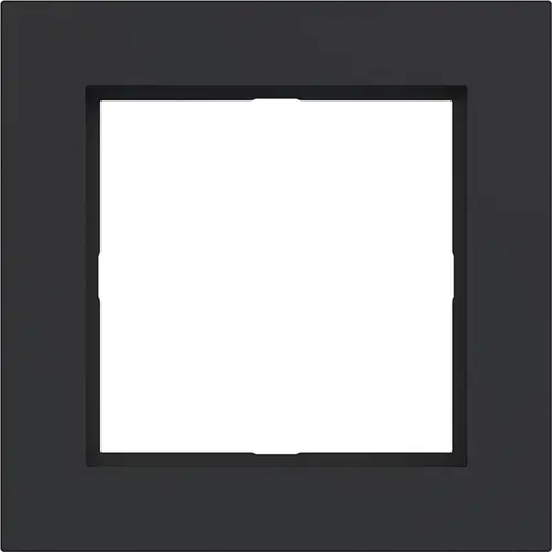 Hager Berker WAD6100BM afdekraam 1-voudig A1 nachtzwart mat