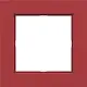 Hager Berker WAD6100RG afdekraam 1-voudig A1 rood glans