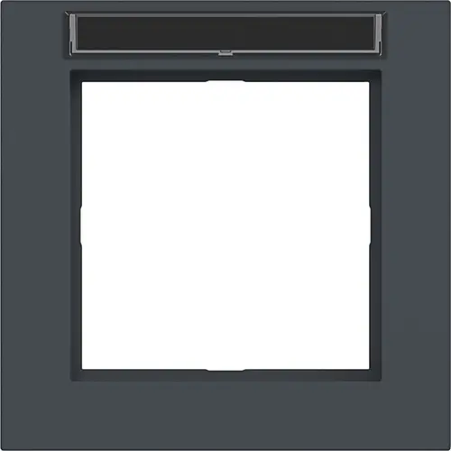 Hager Berker WAD6101AT afdekraam 1-voudig met tekstveld A1 antraciet mat