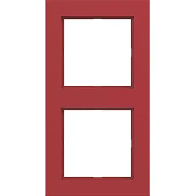 Hager Berker WAD6200RG afdekraam 2-voudig A1 rood glans