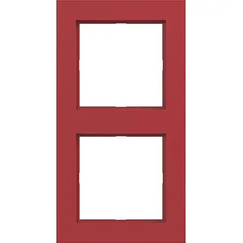 Hager Berker WAD6200RG afdekraam 2-voudig A1 rood glans