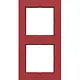 Hager Berker WAD6200RG afdekraam 2-voudig A1 rood glans