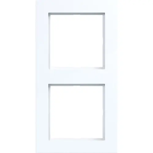 Hager Berker WAD6200WG afdekraam 2-voudig A1 lichtwit glans