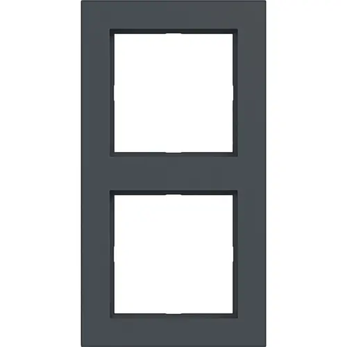 Hager Berker WAD6200AT afdekraam 2-voudig A1 antraciet mat