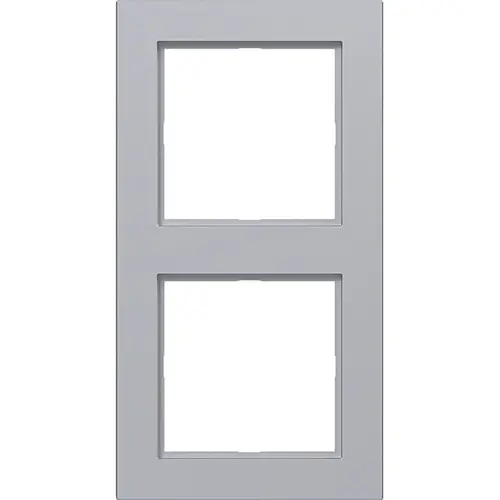 Hager Berker WAD6200TA afdekraam 2-voudig A1 titaan mat