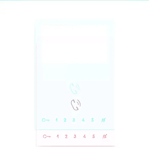 Comelit 6734W kit voor extra drukknoppen min