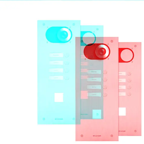 Comelit IX0104CO switch rvs deurbelpaneel met 4