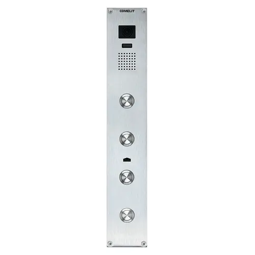 Comelit AD2104 adam video deurstation 4 drukknoppen 2-draads inbouw zilver IP54