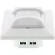 Klemko IB-PIR-W/LED Lumiko inbouw muur bewegingsmelder 2-draads voor LED-lampen 100W wit
