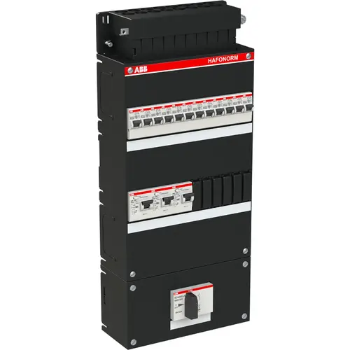 ABB Haf HAD343434-222+HS404 groepenkast 3-fase 12-groepen 3x aardlekschakelaar + hoofdschakelaar