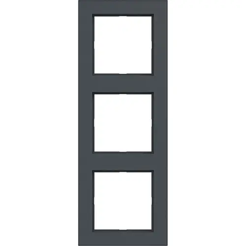 Hager Berker WAD6300AT afdekraam 3-voudig A1 antraciet mat