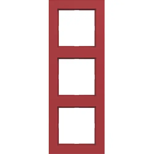 Hager Berker WAD6300RG afdekraam 3-voudig A1 rood glans