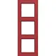 Hager Berker WAD6300RG afdekraam 3-voudig A1 rood glans