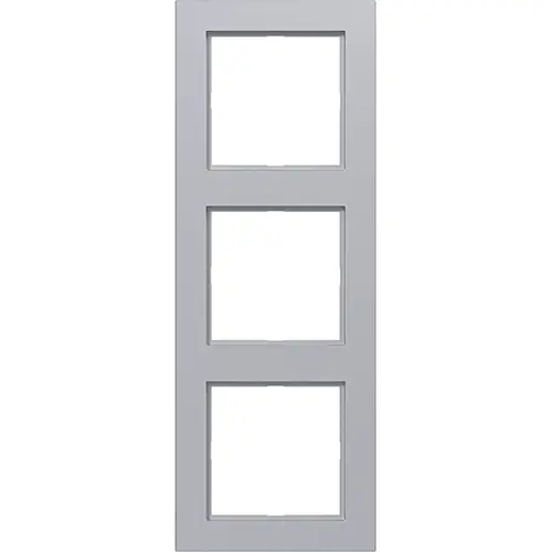 Hager Berker WAD6300TA afdekraam 3-voudig A1 titaan mat