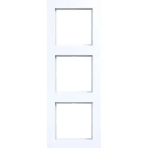 Hager Berker WAD6300WG afdekraam 3-voudig A1 lichtwit glans