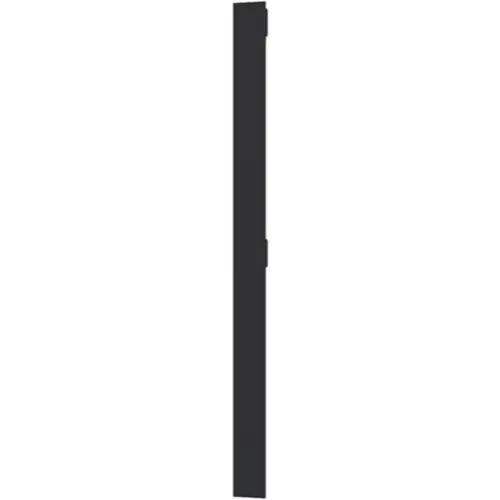 Hager Berker WAD6203BM afdekraam 2-voudig verticaal met tekstveld A1 nachtzwart mat