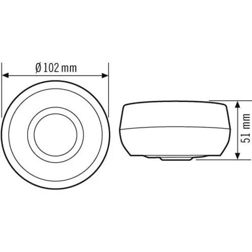 Esylux PD 360/8 BASIC SMB opbouw aanwezigheidssensor plafondmontage 360° IP40