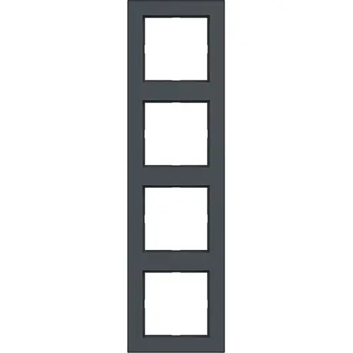 Hager Berker WAD6400AT afdekraam 4-voudig A1 antraciet mat