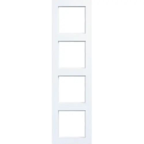 Hager Berker WAD6400WM afdekraam 4-voudig A1 lichtwit mat