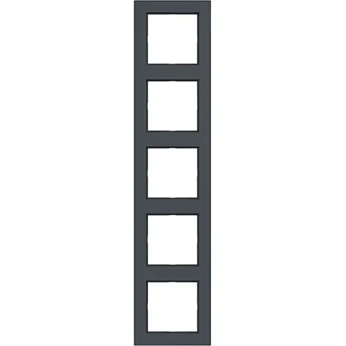 Hager Berker WAD6500AT afdekraam 5-voudig A1 antraciet mat