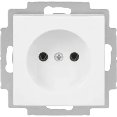 Busch-Jaeger 2300 UC-914-500 wandcontactdoos zonder randaarde Balance SI wit glans