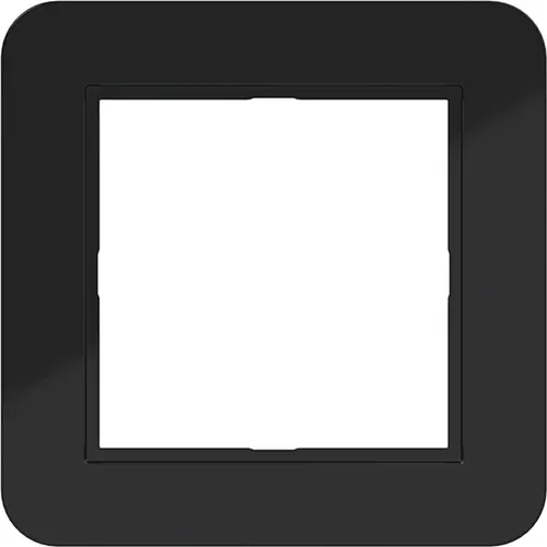 Hager Berker WAD7100BG afdekraam 1-voudig C1 nachtzwart glans