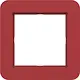 Hager Berker WAD7100RG afdekraam 1-voudig C1 rood glans