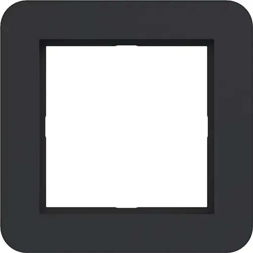 Hager Berker WAD7100BM afdekraam 1-voudig C1 nachtzwart mat