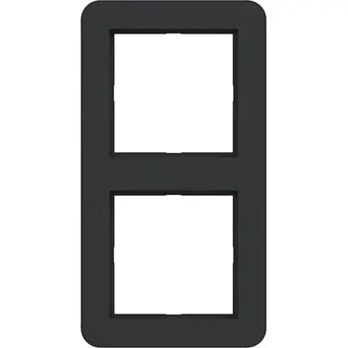 Hager Berker WAD7200BM afdekraam 2-voudig C1 nachtzwart mat