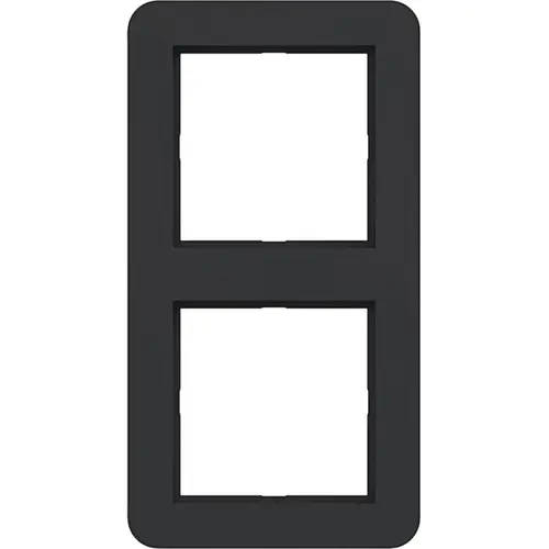 Hager Berker WAD7200BM afdekraam 2-voudig C1 nachtzwart mat