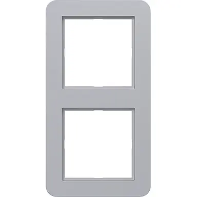 Hager Berker WAD7200TA afdekraam 2-voudig C1 titaan