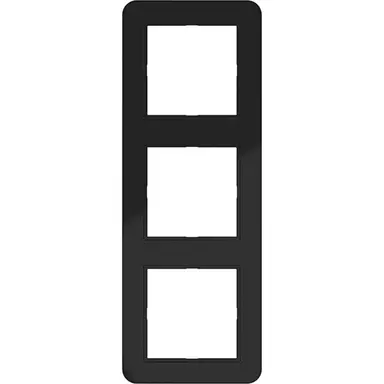 Hager Berker WAD7300BG afdekraam 3-voudig C1 nachtzwart glans
