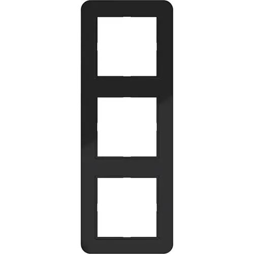 Hager Berker WAD7300BG afdekraam 3-voudig C1 nachtzwart glans
