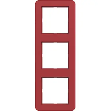 Hager Berker WAD7300RG afdekraam 3-voudig C1 rood glans
