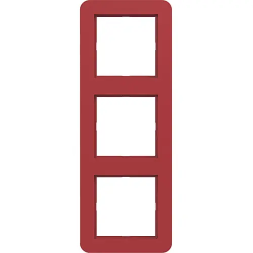 Hager Berker WAD7300RG afdekraam 3-voudig C1 rood glans