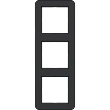 Hager Berker WAD7300BM afdekraam 3-voudig C1 nachtzwart mat