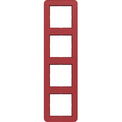 Hager Berker WAD7400RG afdekraam 4-voudig C1 rood glans