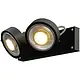SLV 1000703 KALU wand- en plafondopbouwspot 2x QPAR111 GU10 max. 75W zwart IP20