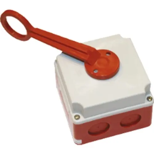 ASN WMB20/2 + 2x PG16 opbouw brandschakelaar 32A 690VAC 2-polig standen IP54