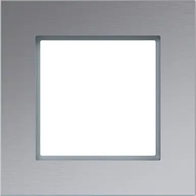 Hager Berker WAD8100AL afdekraam 1-voudig A8 aluminium