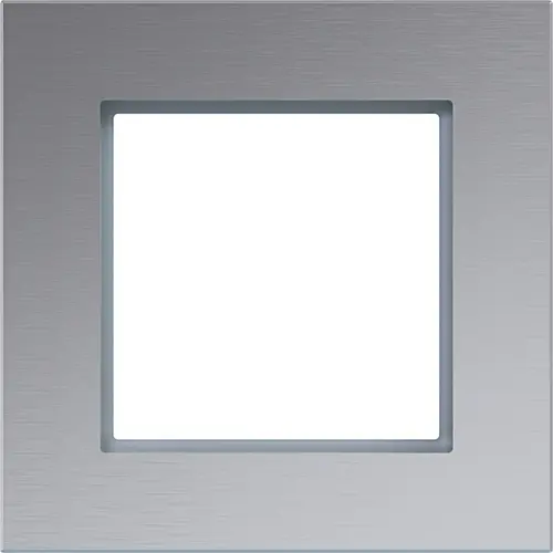 Hager Berker WAD8100AL afdekraam 1-voudig A8 aluminium